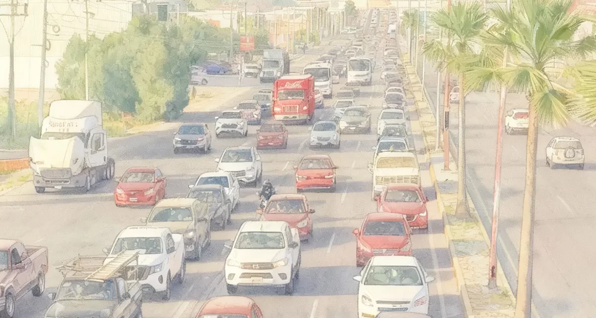 Carrocentrismo en Saltillo: 2.3 millones de viajes diarios se hacen en auto 