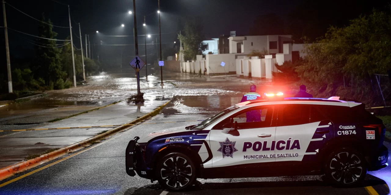 Saltillo vive un caos por las lluvias