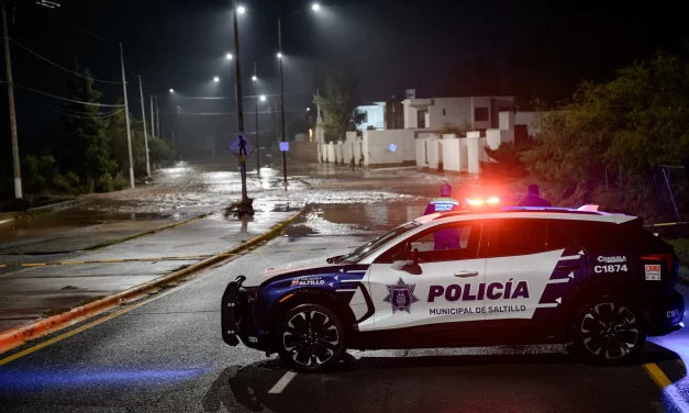 Saltillo vive un caos por las lluvias